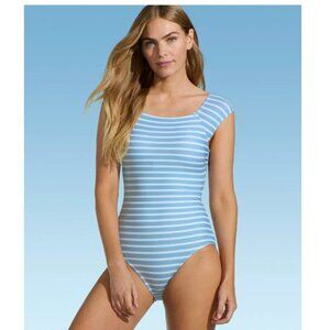 Lands' End Women's Cap Sleeve One Piece Swimsuit, XL